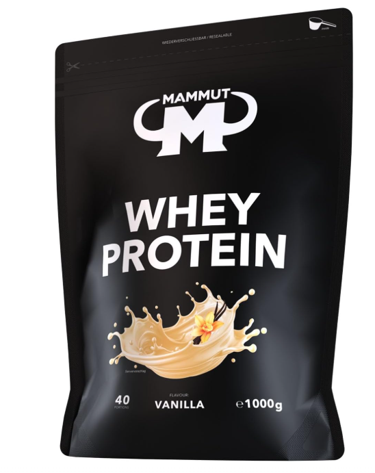 Mammut Nutrition Whey Protein Pulver Vanilla, 1 kg